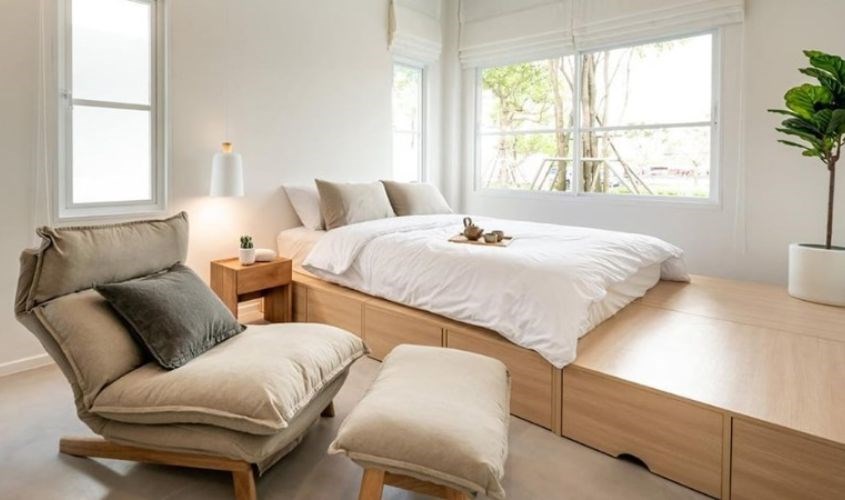 Tạo sự thông thoáng cho phòng ngủ