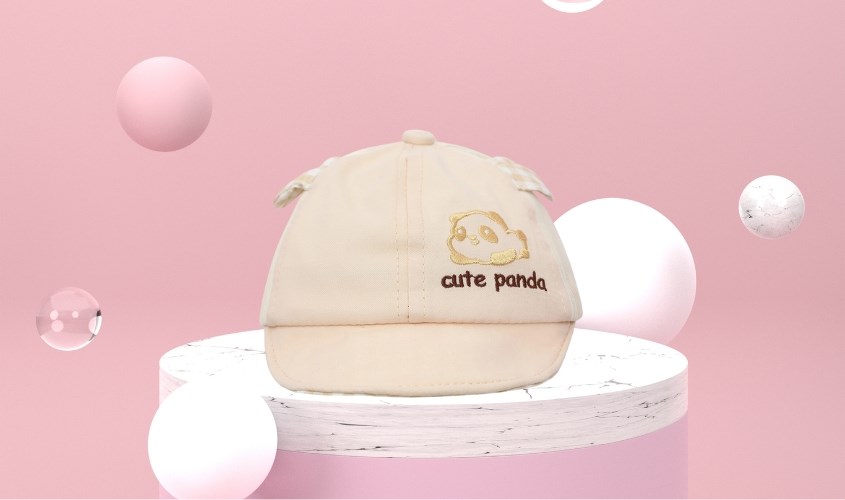 Nón kết TOP KIDS cute panda màu da