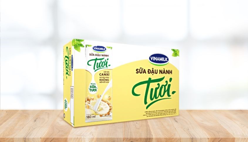 Thùng 48 hộp sữa đậu nành tươi Vinamilk 180 ml 