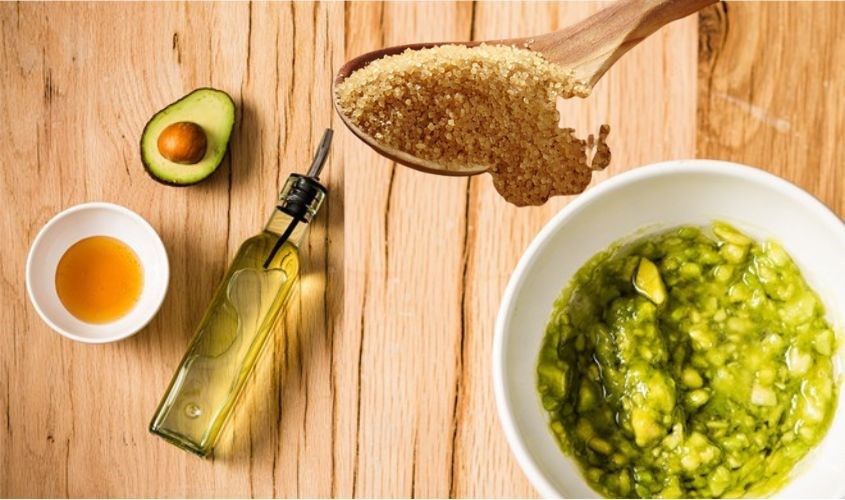 Tắm trắng với dầu oliu, bơ và đường nâu