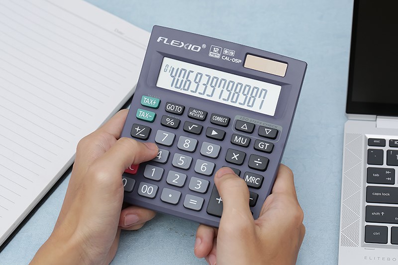 Máy tính cầm tay Thiên Long - Flexio CAL-05P Xanh Navy