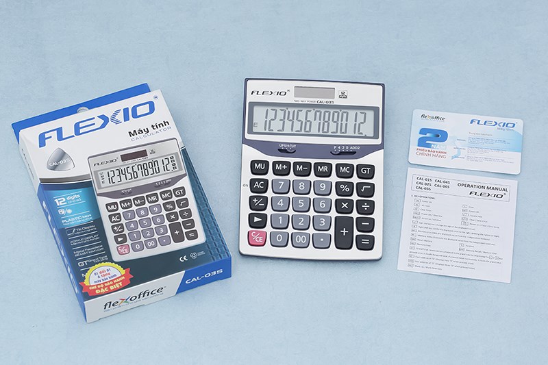 Máy tính cầm tay Thiên Long - Flexio CAL-03S Xanh Navy