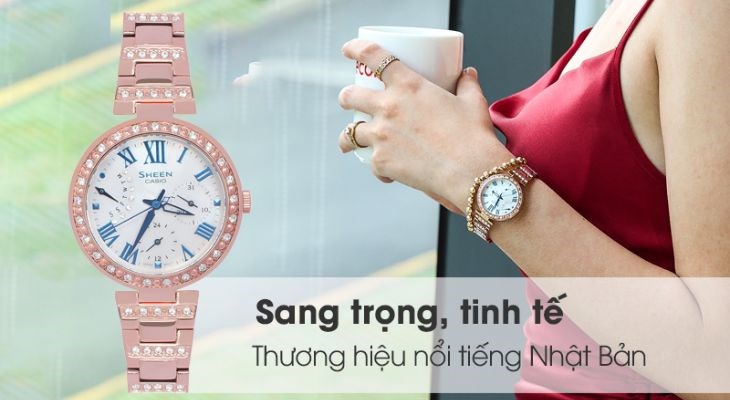 Đồng hồ Nữ Sheen Casio SHE-3043BPG-7AUDR có giá bán tại Điện máy Xanh là 6.810.000 VNĐ (cập nhật tháng 01/2023)