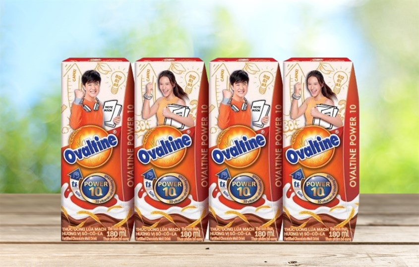 Thùng 48 hộp thức uống lúa mạch Ovaltine hương socola 180 ml (từ 4 tuổi)