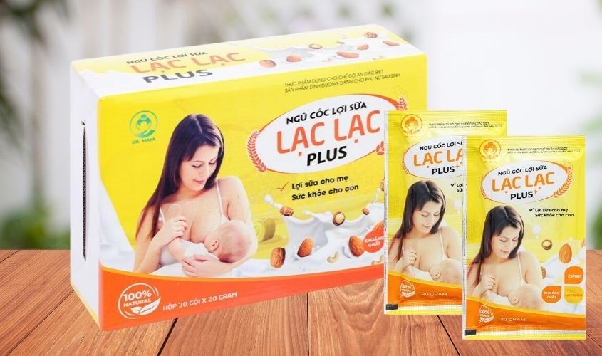 Ngũ cốc lợi sữa Dr.Maya Lạc Lạc Plus hộp 30 gói 20g