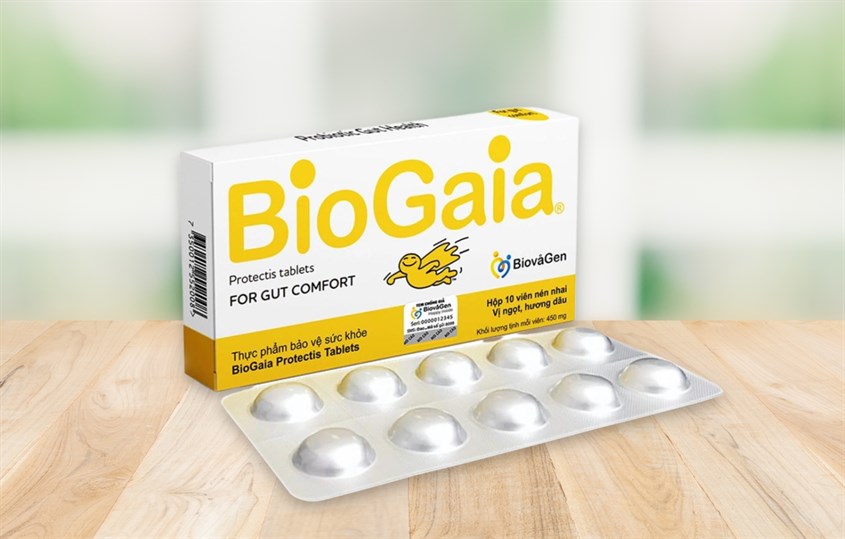 Viên nhai BioGaia Protectis Tablets bổ sung lợi khuẩn 10 viên (từ 2 tuổi)