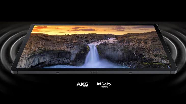 Samsung Galaxy Tab 7 FE được trang bị công nghệ âm thanh AKG kết hợp Dolby Atmos mang lại không gian giải trí tuyệt vời