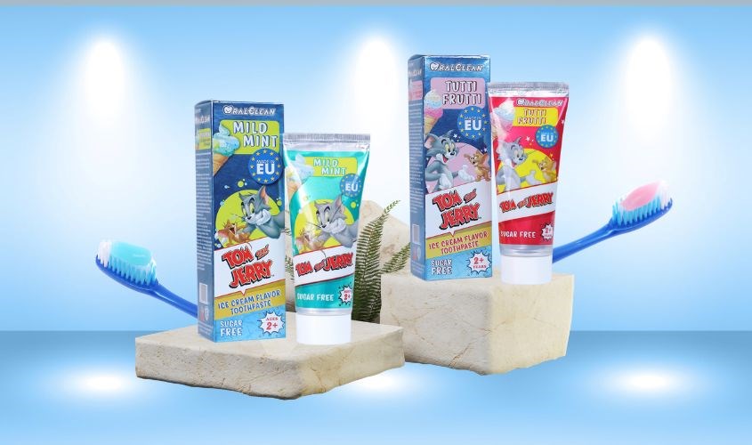 Thiết kế với nhân vật hoạt hình Tom & Jerry dễ thương, màu sắc bắt mắt