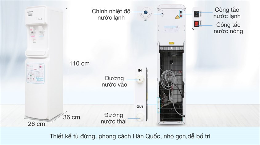 Máy lọc nước RO nóng lạnh Korihome WPK-903 7 lõi