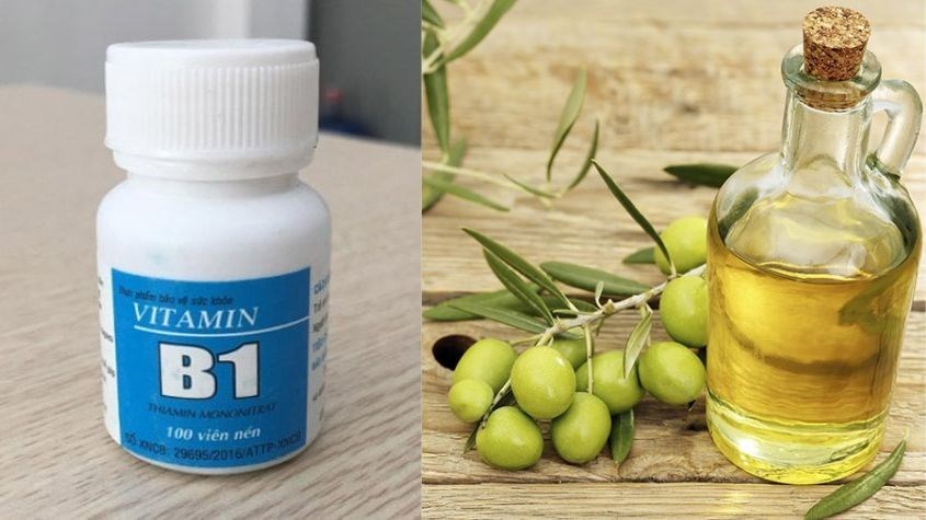 Ủ tóc bằng vitamin B1 (B1) và dầu Oliu