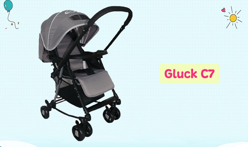 Xe đẩy giá dưới 2 triệu Gluck C7