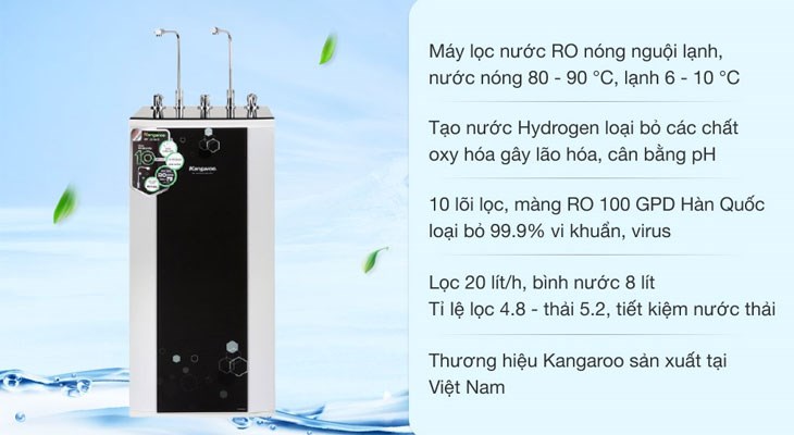 Máy lọc nước RO kết hợp điện phân giúp tạo ra nguồn nước tinh khiết và giàu khoáng chất