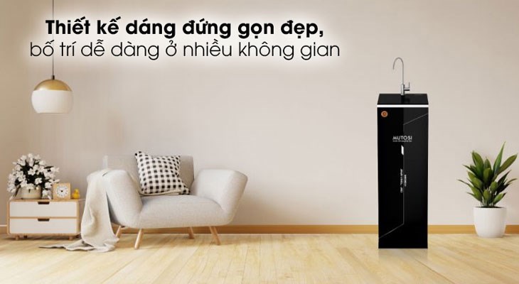 Máy lọc nước tủ đứng có thiết kế trang nhã, phù hợp cho mọi không gian lắp đặt