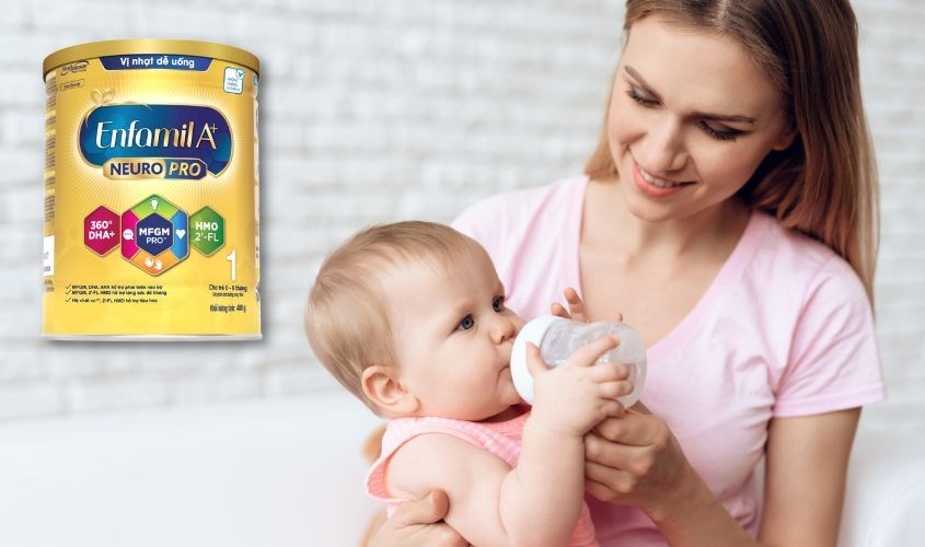 Sữa bột Enfamil A+ Neuropro số 1 vị nhạt dễ uống 400g