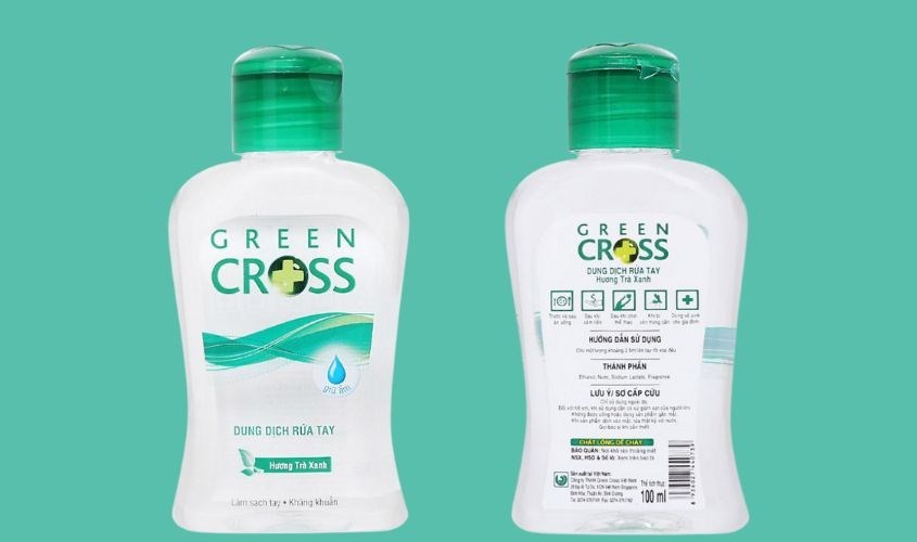 Nước rửa tay Green Cross trà xanh 100ml