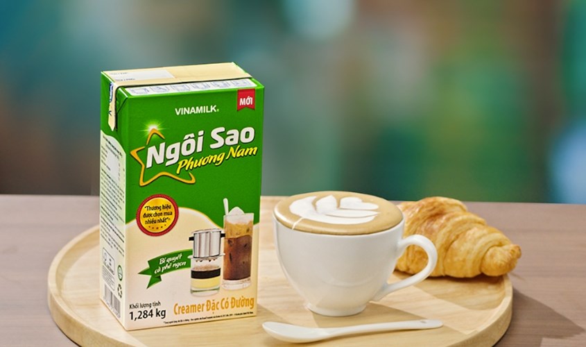 Kem đặc Vinamilk Ngôi Sao Phương Nam xanh lá hộp 380g