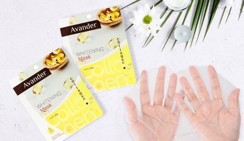 Mặt nạ giấy tinh chất Collagen dưỡng trắng da Avander 25g