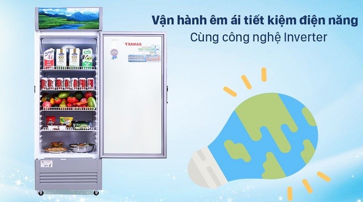 công nghệ inverter Tủ mát Sanaky Inverter 290 lít TM.VH358K3L