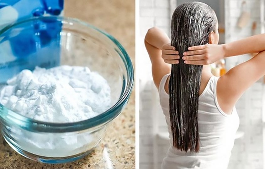 Cách chữa tóc dầu bết dính bằng baking soda
