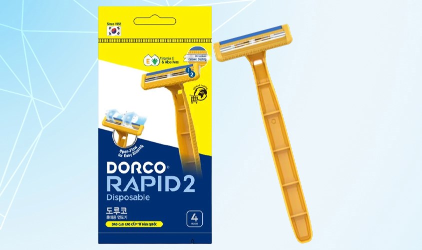 Bộ 4 dao cạo râu DORCO TNB200YL-4P Bộ 4 dao cạo râu DORCO TNB200YL-4P