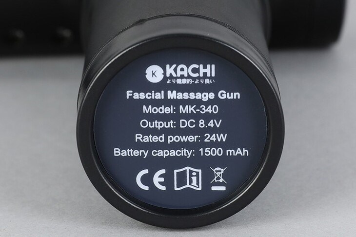 Súng massage Kachi với công suất 24W mang đến tần số rung lên đến 3600 vòng/phút