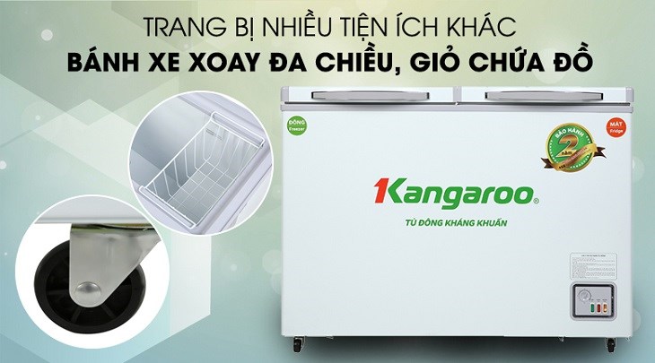 giỏ đựng đồ trên Tủ đông Kangaroo 327 lít KG498KX2