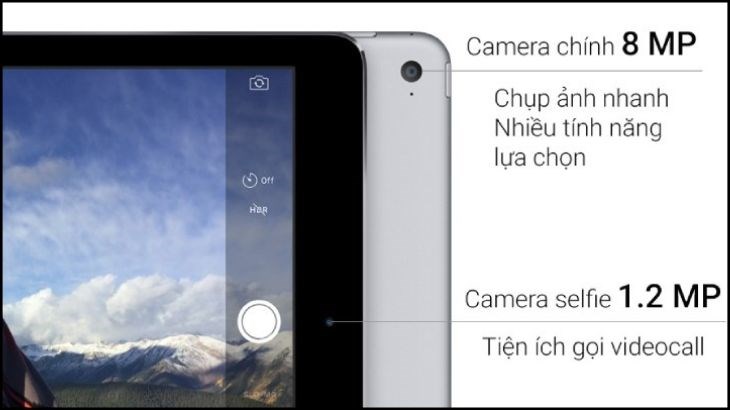 Camera của iPad Air chỉ dừng ở mức sử dụng cơ bản