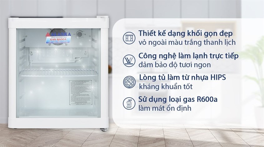 Tuy sở hữu các điểm nổi bật này nhưng giá của Tủ mát Alaska 50 lít LC 50 Trắng chỉ 5.190.000 đồng (cập nhật 07/01/2023)