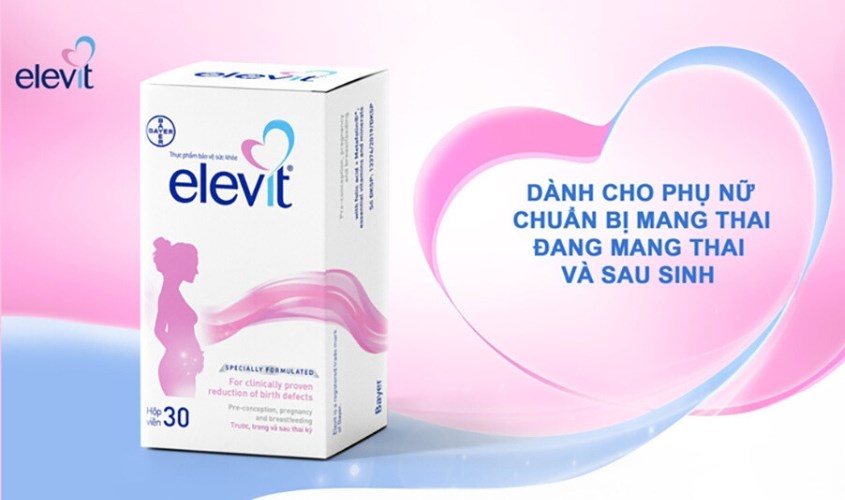 Viên uống Elevit bổ sung vitamin và khoáng chất 30 viên
