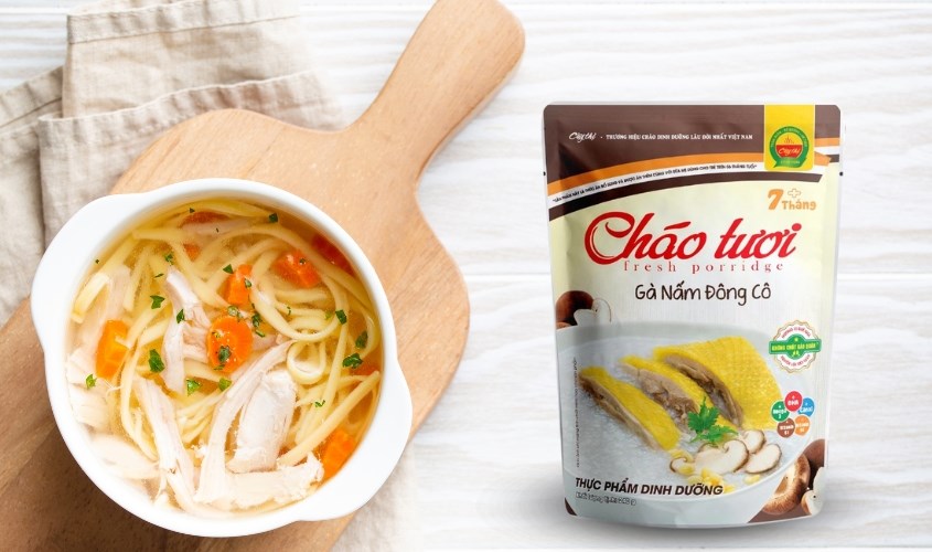 Cháo tươi Cây Thị vị gà, nấm đông cô gói 240g
