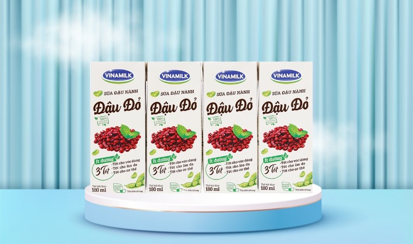 Sữa đậu đỏ chứa ít calo nhưng nhiều chất xơ, là sự lựa chọn phù hợp để thay thế sữa bò