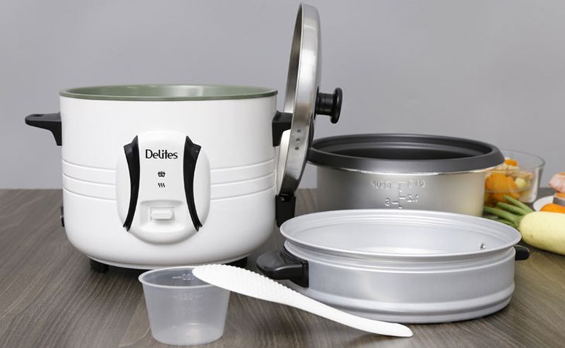 Nồi cơm điện Delites 1.5 lít NCR1502 kiểu dáng trẻ trung bắt mắt, sản phẩm đẹp cho không gian dùng thêm đẹp