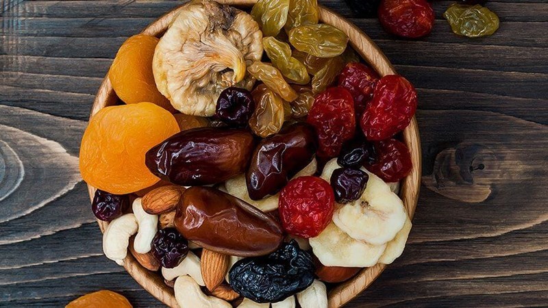 Lượng calo từ trái cây sấy cao gấp 4 lần so với hoa quả tươi