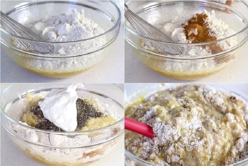 bánh chuối yến mạch sữa chua