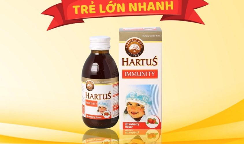 Siro Hartus Immunity hỗ trợ tăng đề kháng 150 ml (từ 4 tháng)