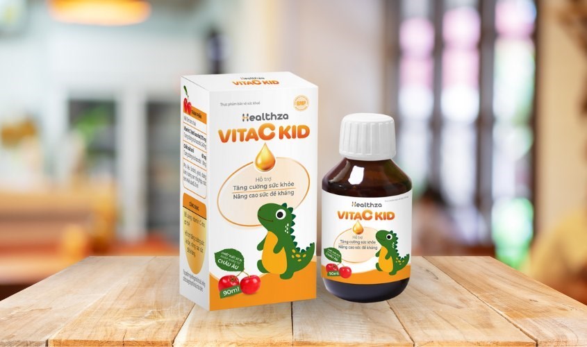 Siro Healthza VitaC Kid giúp tăng cường sức đề kháng 90 ml