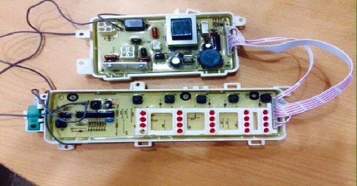 board mạch máy giặt toshiba bị hư hỏng