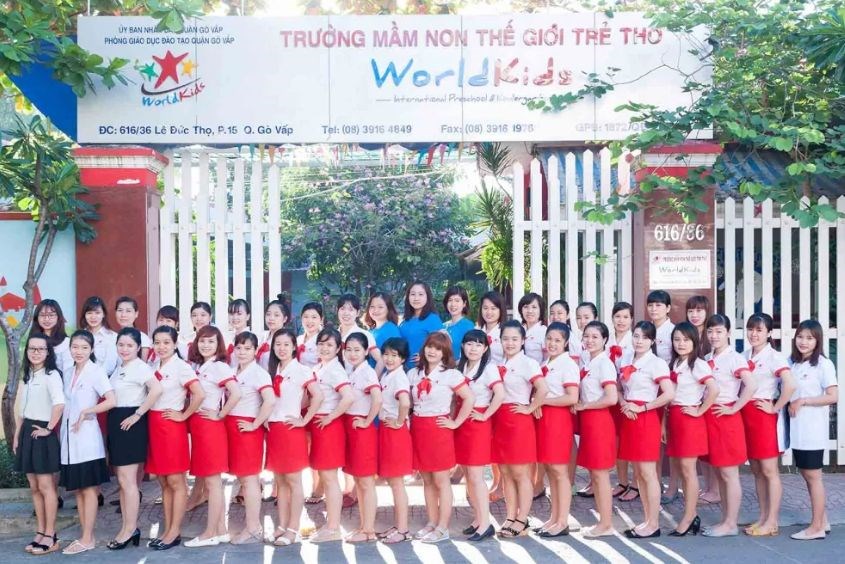 Đội ngũ giáo viên tại trường mầm non quận Gò Vấp WorldKids