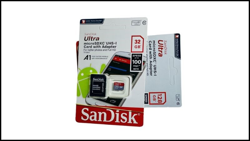 Mẫu sản phẩm thẻ nhớ SanDisk