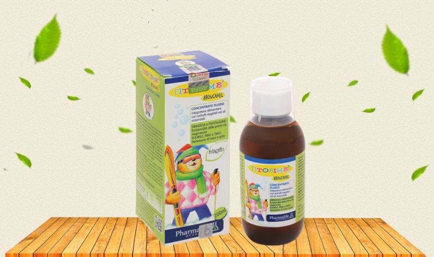 Siro Fitobimbi Broncamil tăng sức khoẻ đường hô hấp trên 200 ml (6 tháng - 12 tuổi)