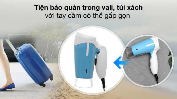Máy sấy tóc 1000W AVA RCY-8617A có giá 220.000đ đang được bán tại Điện máy XANH (Cập nhật 02/2023)