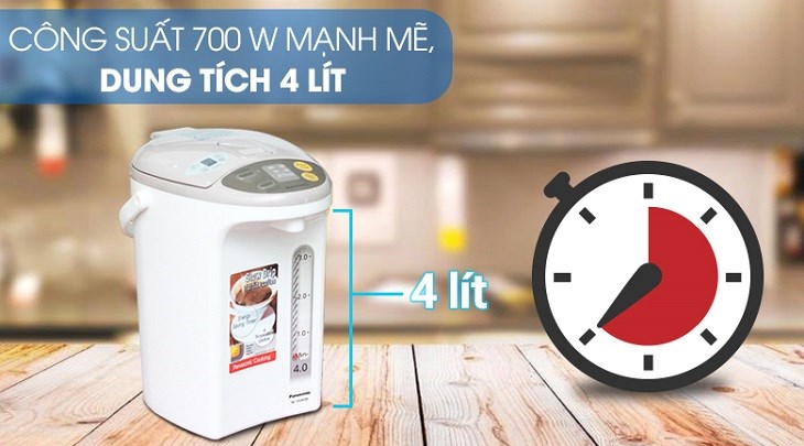 Bình thủy điện Panasonic NC-EG4000CSY có dung tích 4 lít 