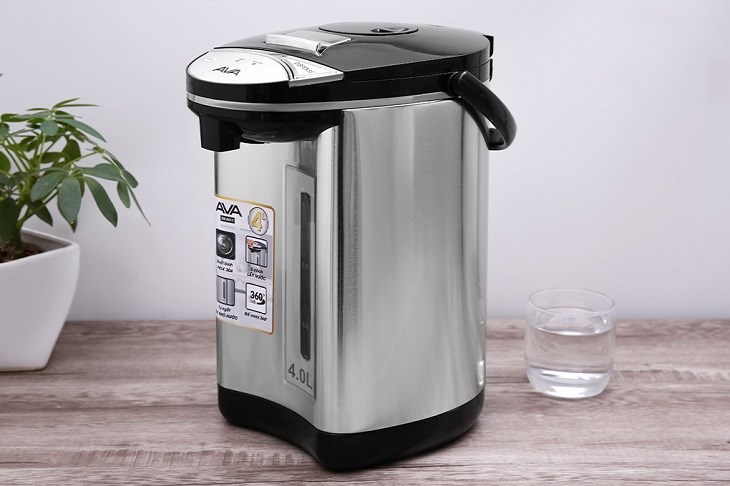 Bình thủy điện AVA NK-A611 4 lít  có ruột bình làm từ inox