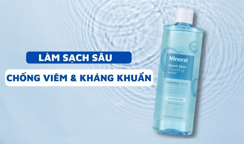 Nước tẩy trang giúp làm thông thoáng lỗ chân lông Nature Republic Good Skin 500 ml