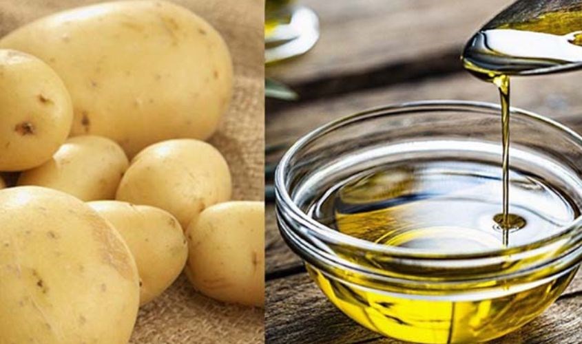 Khoai tây và dầu oliu làm mặt nạ