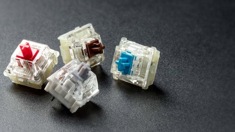 Âm thanh gõ của bàn phím phụ thuộc vào các switch