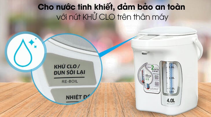Chức năng khử mùi Clo trong nước trên bình thủy điện Kangaroo giúp bạn lấy được nước tinh khiết, bảo vệ sức khỏe