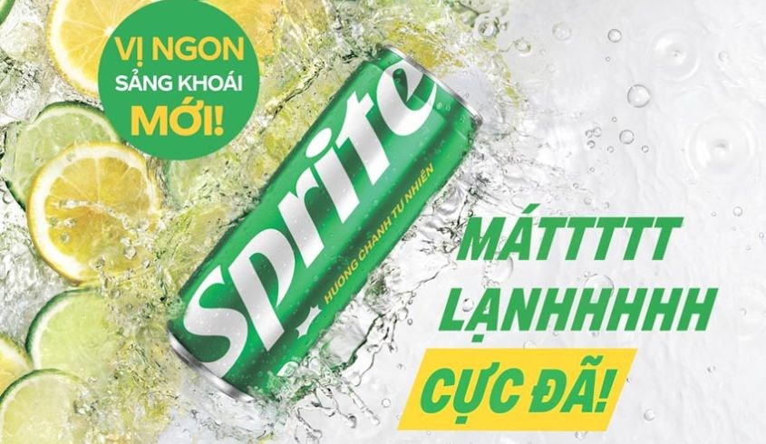 Nước ngọt Sprite là sản phẩm yêu thích của nhiều người