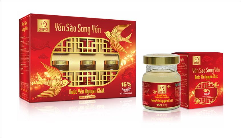 Hộp 5 hũ nước yến sào đường phèn Song Yến 70 ml (từ 1 tuổi)