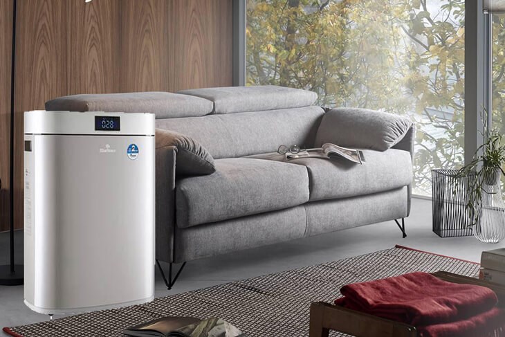 Máy lọc không khí BlueStone có thể lọc không khí hiệu quả cho không gian 20 - 72m2 nhờ công suất 60 - 65W